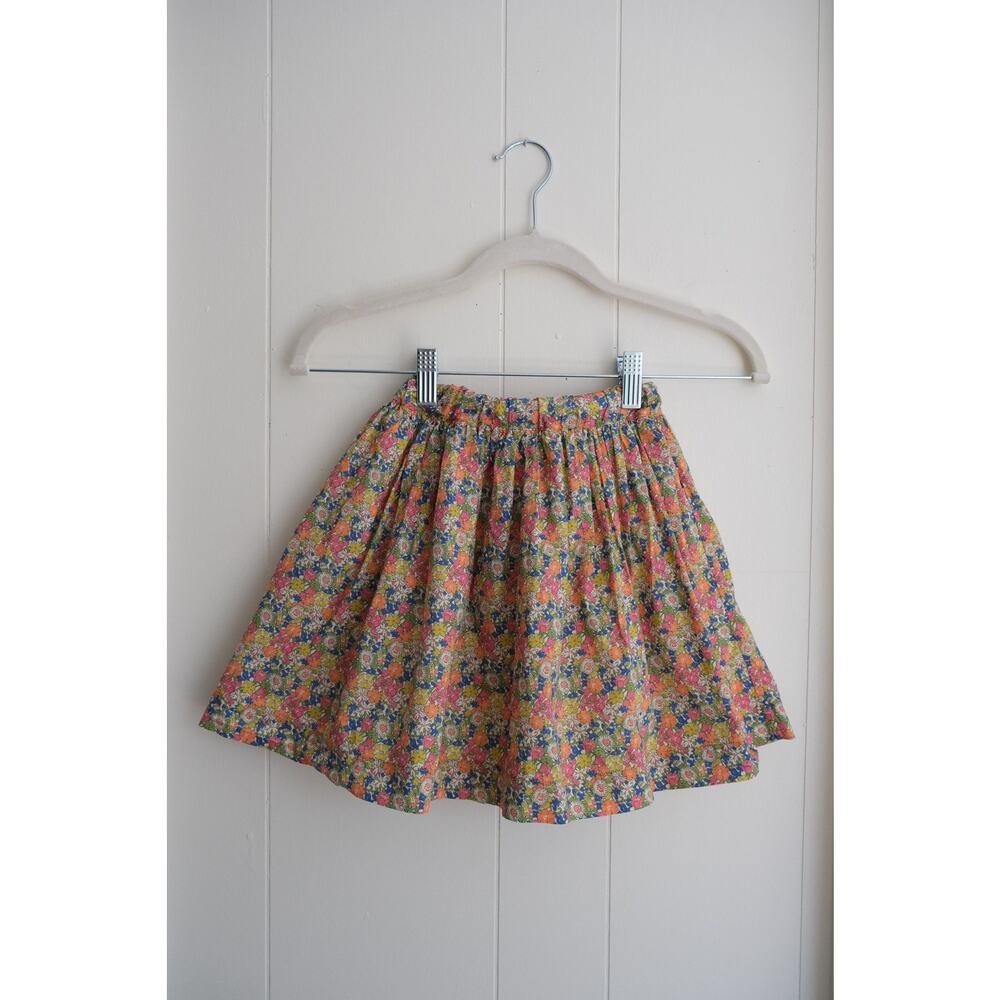 Bonpoint Girls Skirt Size 6 Liberty Floral Print Lined coquette cottage